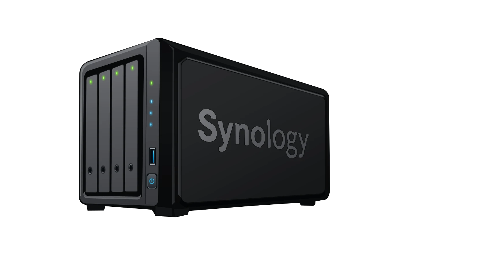 Synology NAS mit vier Laufwerkseinschüben